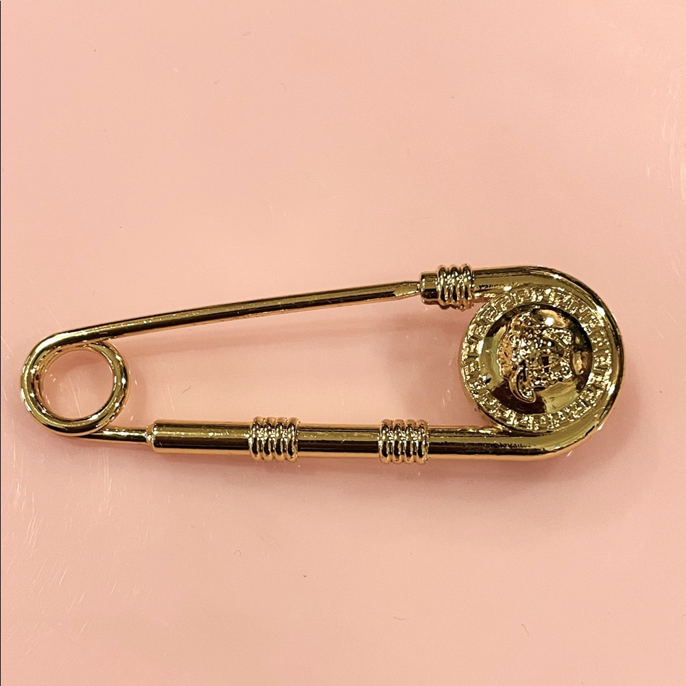Authentic Versace Medusa Head Safety Pin